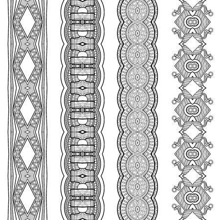 Vector Set of Stickers, Labels, Tags, Bookmarks. Hand Drawn Textureのイラスト素材