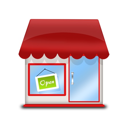  icon for the online store - cute shopの写真素材
