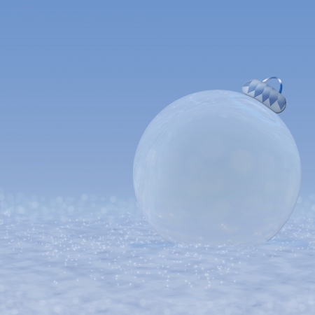 Illustration - Christmas ball in the snow  の写真素材