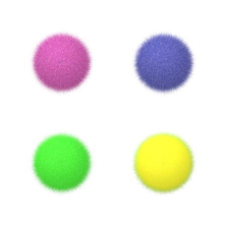 Fluffy balls の写真素材