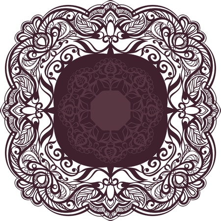 Decorative frame. Vintage ornamental element. vectorのイラスト素材