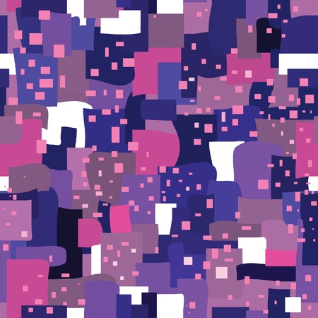 decorative seamless vector background of the bright spots and squares.のイラスト素材