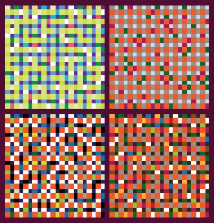 Seamless background, simulating entanglement  bright red color のイラスト素材