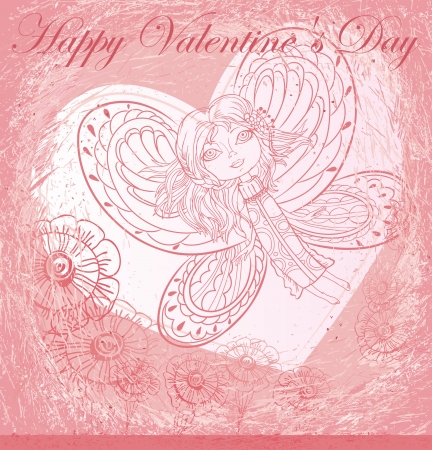 greeting card with Valentine s Dayのイラスト素材