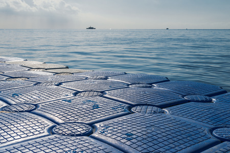 Panorama of the beach at luxury hotel, Sharm el Sheikh, Egyptの写真素材