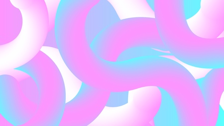 3d fluid design shapes for web background design. Abstract gradient banner template. Creative neon template. Digital geometric abstract background. Wavy gradient design element. vectorのイラスト素材