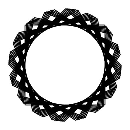 Abstract template with black frame white background on black background for concept design.のイラスト素材