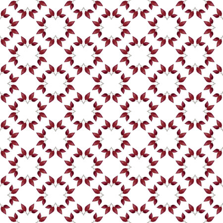 Seamless pattern of watercolor holly berriesの写真素材