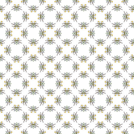 Spring flowers collection of seamless pattern drawing 66の写真素材