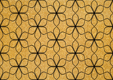 Luxurious seamless pattern with golden ornaments