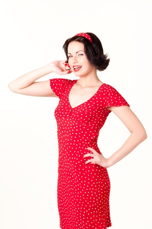 Series of  pin-up studio portraitsの写真素材