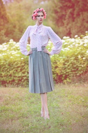Portrait of an attractive young womanの写真素材