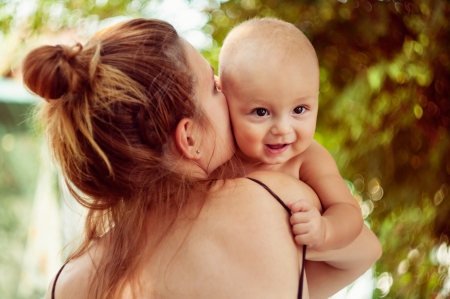 Child and motherの写真素材