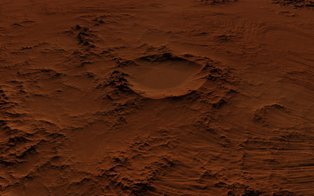 Mars  Scientific illustration - texture of far away planet  in deep spaceの写真素材