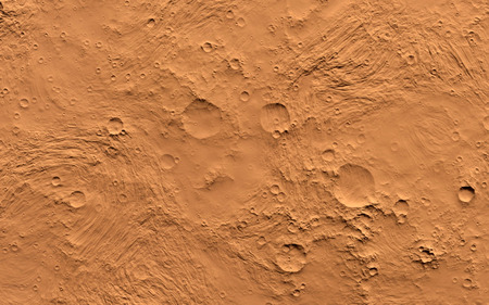 Mars  Scientific illustration - texture of far away planet  in deep spaceの写真素材