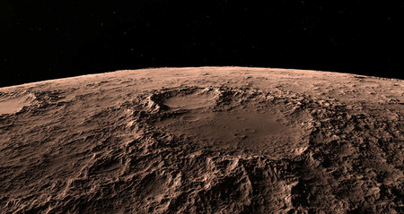 Moon scientific illustration - calm beautyful moon landscapeの写真素材