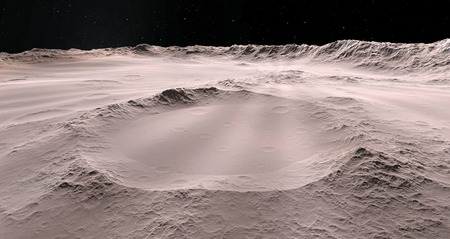 Moon scientific illustration - calm beautyful moon landscapeの写真素材