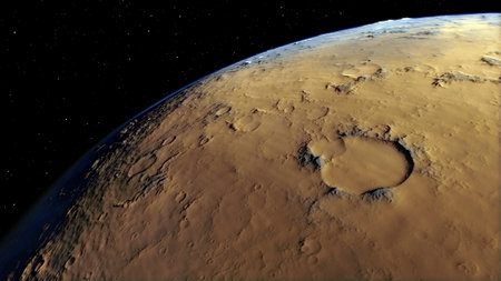 Image of fantastic planet Procedural generatet 3d pictureの写真素材