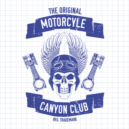 Hand drawn vector motorcycle quote for any kind of designのイラスト素材