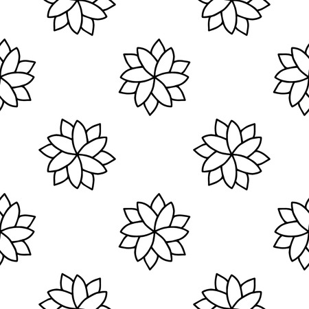 Coloring book Doodle vector flowers Patternのイラスト素材