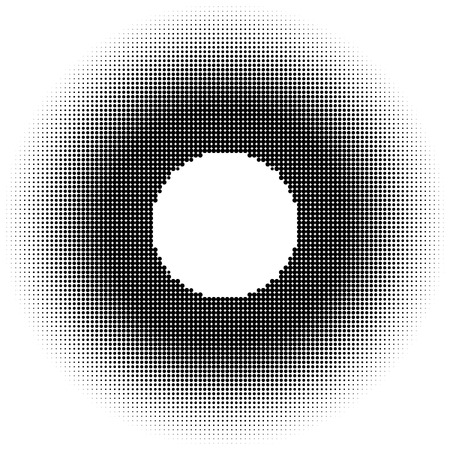 Halftone circles, halftone dot pattern Vector pictureのイラスト素材