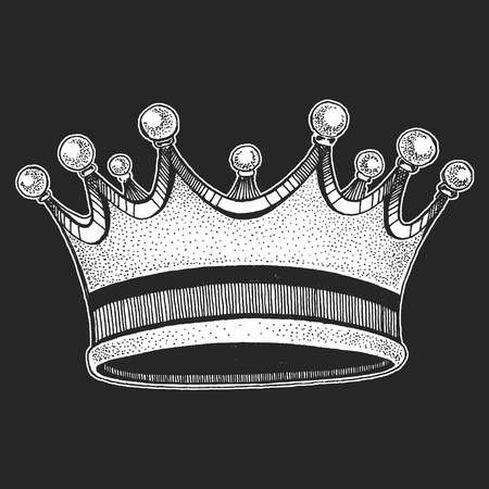 Vector crown. Cool emblem for rock festival.のイラスト素材