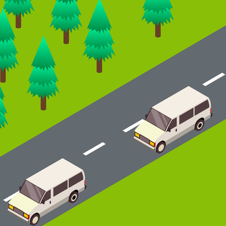 Vector trasportation illustration. Icons of transport. Travel design, isolated image of vehicle. Traffic and speed conceptのイラスト素材