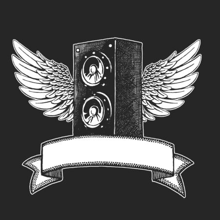 Rock heavy metal, hard rock music hand symbol.のイラスト素材