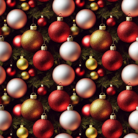 Christmas seamless pattern design. New year package paperの写真素材