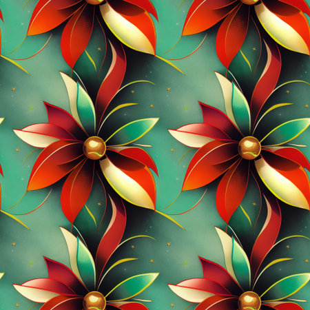 Christmas seamless pattern design. New year package paperの写真素材