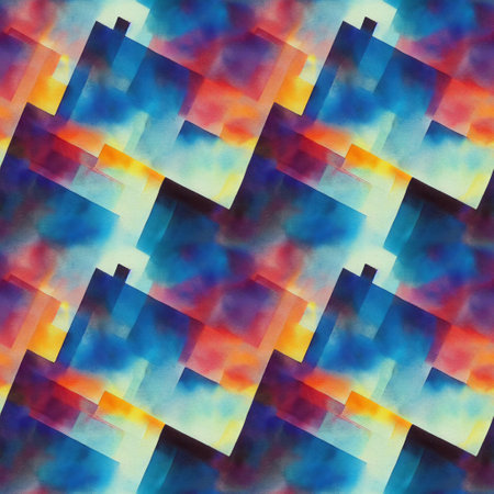 Abstract seamless pattern with watercolor drawing. Watercolor pattern for fabric, textile.の写真素材