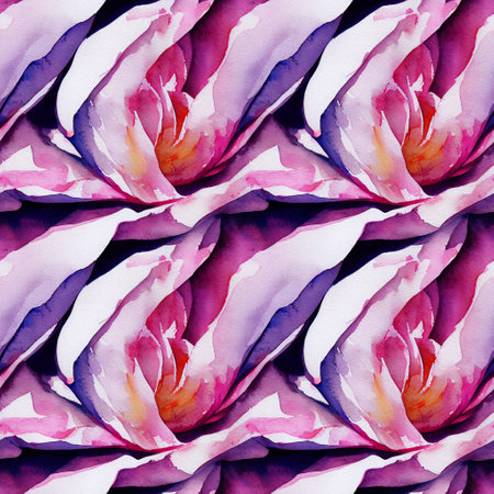 Floral seamless pattern. Vintage peony background. Hand drawn watercolor illustration.の写真素材