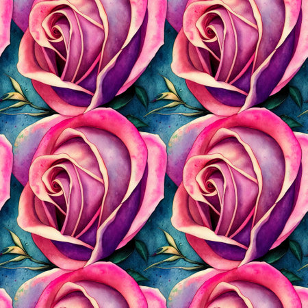 Roses flower seamless pattern. Modern design. Alcohol ink. Watercolor illustration.の写真素材