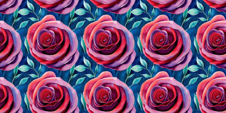 Roses flower seamless pattern. Modern design. Alcohol ink. Watercolor illustration.の写真素材