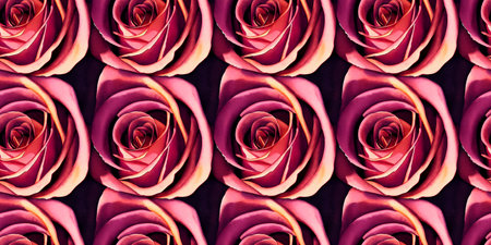 Roses flower seamless pattern. Modern design. Alcohol ink. Watercolor illustration.の写真素材