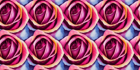 Roses flower seamless pattern. Modern design. Alcohol ink. Watercolor illustration.の写真素材