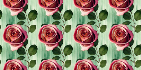 Roses flower seamless pattern. Modern design. Alcohol ink. Watercolor illustration.の写真素材