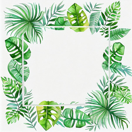 Tropical leaves collection. Jungle tropical backgroundsの写真素材