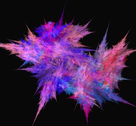 Purple blue pink pattern.Fantasy fractal texture. Digital art. 3D rendering. Computer generated imageの写真素材