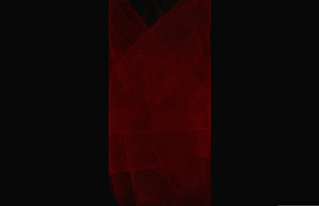 Red fractal texture on black background.Fantasy fractal texture. Digital art. 3D rendering. Computer generated imageの写真素材