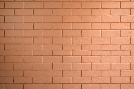 New brown brick wall background or texture