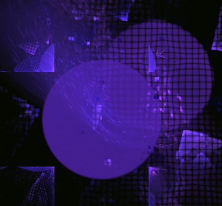 Purple gractal circle sphere. Fantasy fractal texture. Digital art. 3D rendering. Computer generated...
