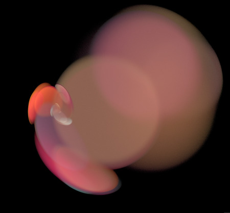 Brown fractal circle sphere. Fantasy fractal texture. Digital art. 3D rendering. Computer generated imageの写真素材