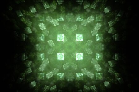 Green abstract pattern background for concept design. Geometric line patternの写真素材