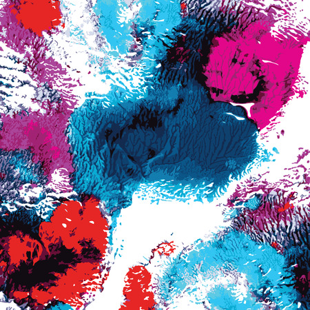 Bright vector watercolor texture with text place. Grunge background with drops and splashes.のイラスト素材