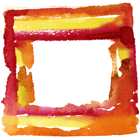 Bright painted watercolor texture. Hand drawn background with text place.の写真素材