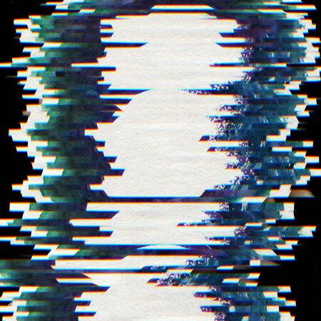 Abstract scanned digital pixel noise glitch backgroundの写真素材