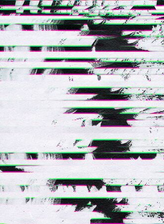 Abstract scanned digital pixel noise glitch backgroundの写真素材