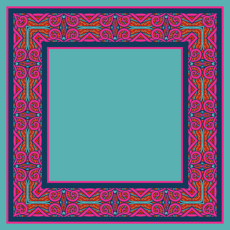 Seamless pattern. Tibet ethnic style. Vector illustration.のイラスト素材
