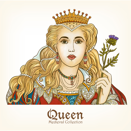 Medieval Queen.のイラスト素材